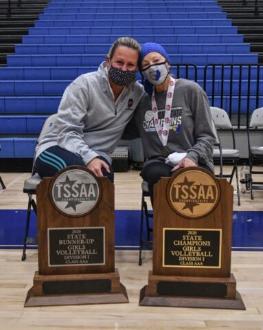 Patricia Flowers, Siegel Head Coach and Barbara Campbell, Brentwood Head Coach