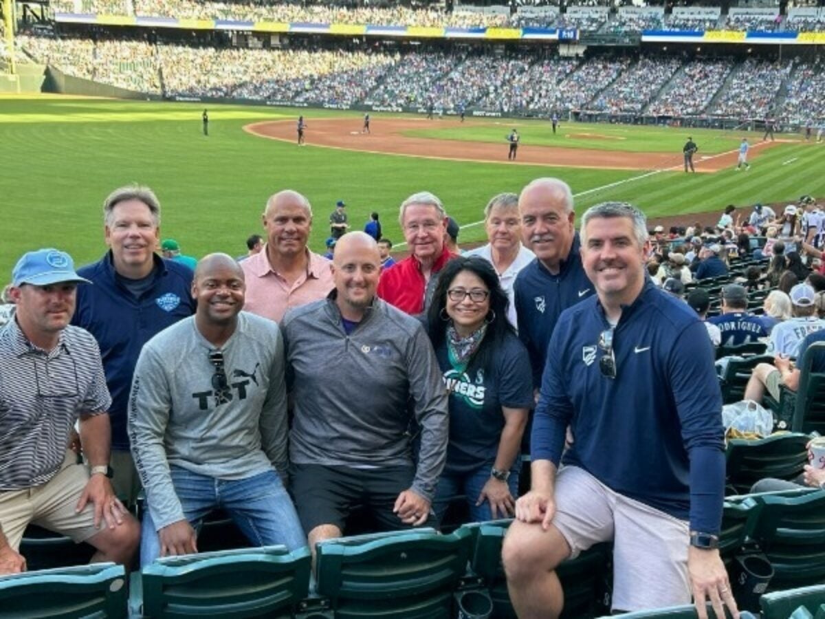 Mike Reed with BOC members at Summer Meeting