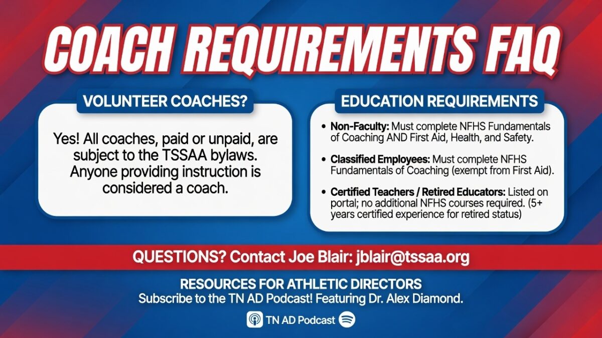 TSSAA Volunteer Coaches